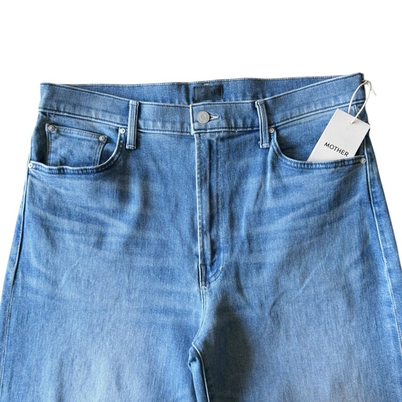 MOTHER The Dodger Flood Wide Leg Jeans in Mediterranean Muse | 32 NWT - Picture 5 of 12